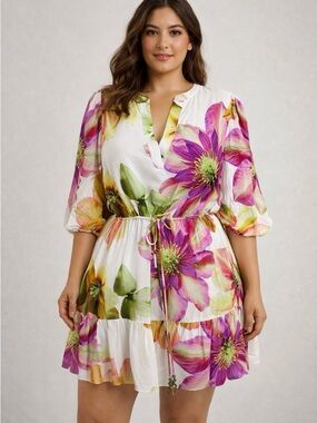 ALEX MARIE Floral Dress, Size 10P, NWT